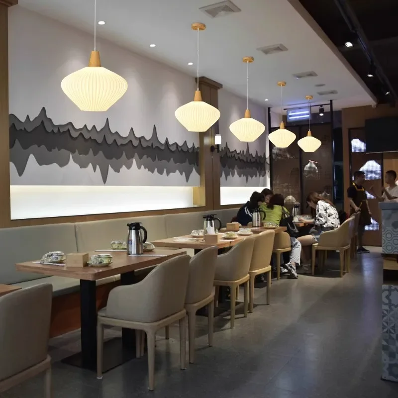 3D Printed White Lantern Pendant Light Creative E27 Home Decoration Living Room Dining Room Ceiling Hanging Lamp Indoor Lighting