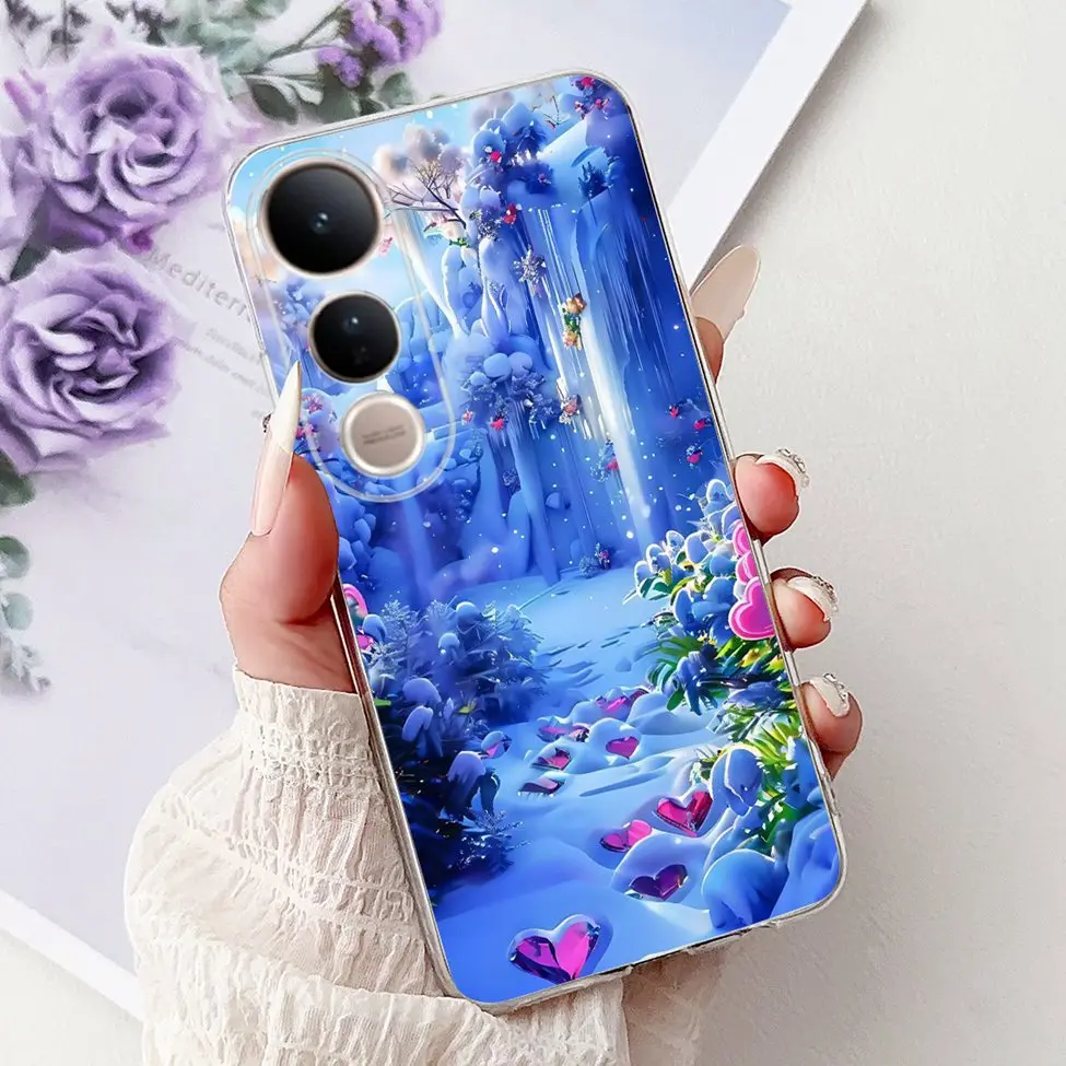Cute Cat Luxury Fashion Floral Painted Back Cover - Stylish and Fun Phone Case