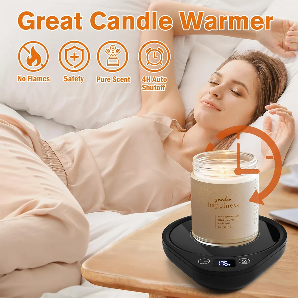 Coffee Mug Warmer with 4H Auto Shut Off 3 Temp Settings Coffee Cup Warmer for Desk Mug Heater Plate for Tea Milk