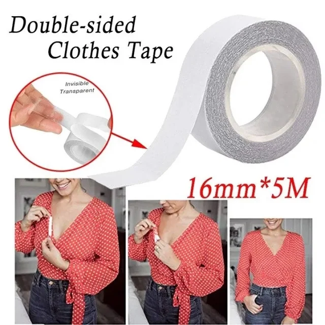 Clear Lingerie Tape: Keep your clothes in place with this self-adhesive, double-sided body tape. It's perfect for securing bras, dresses, shirts, and more. Say goodbye to wardrobe malfunctions and enjoy the confidence of an invisible chest patch.