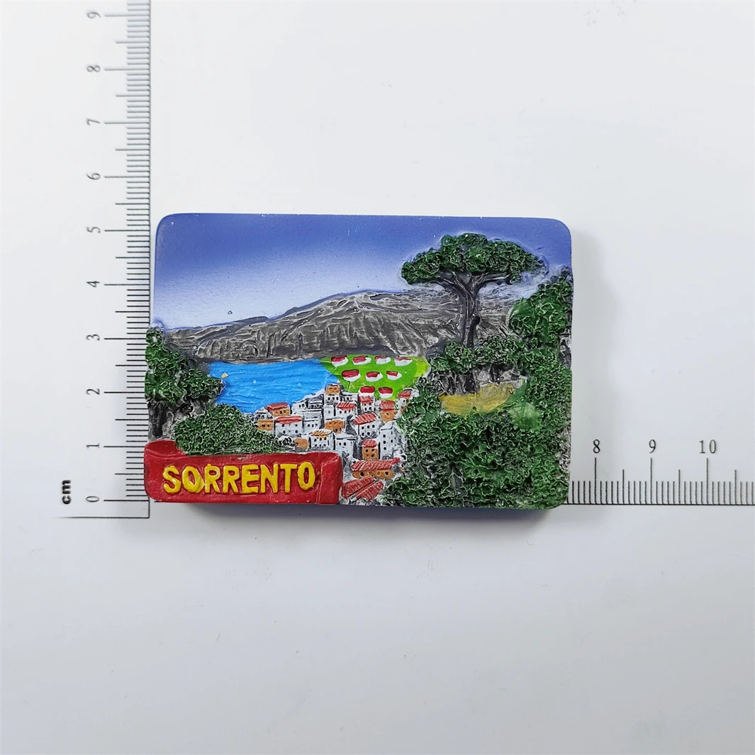 Calamita da frigorifero 3D, souvenir turistico, Santorini Grecia, idea regalo per casa e cucina
