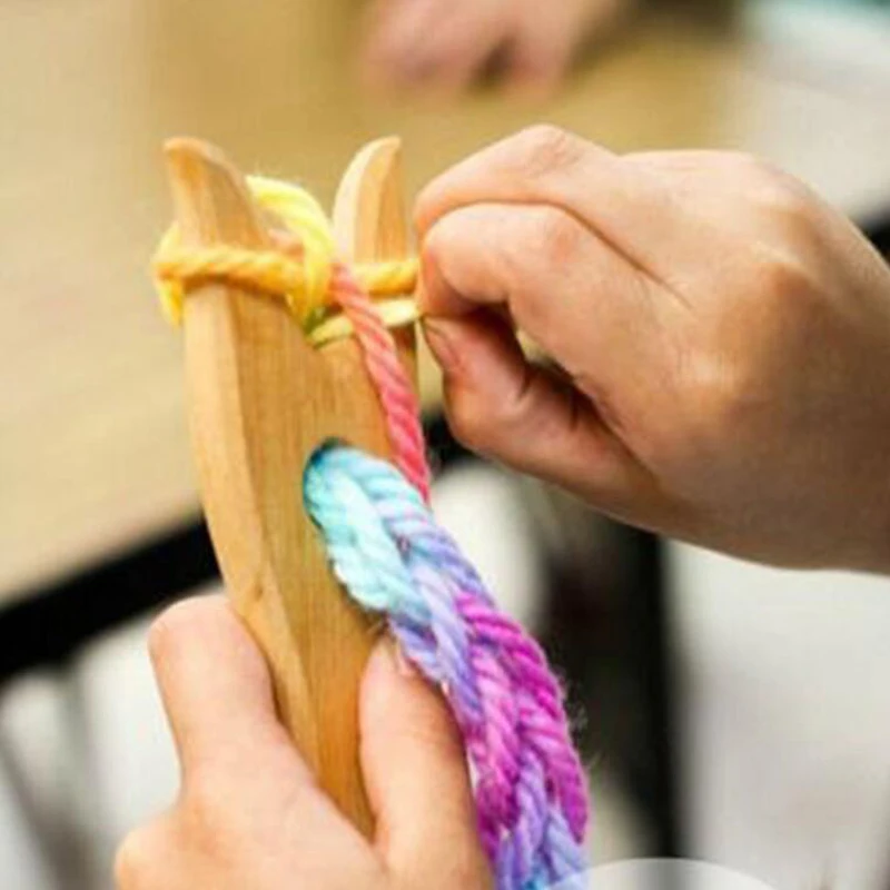 Big eye needle tapestry weaving tool, beech fork weaving machine