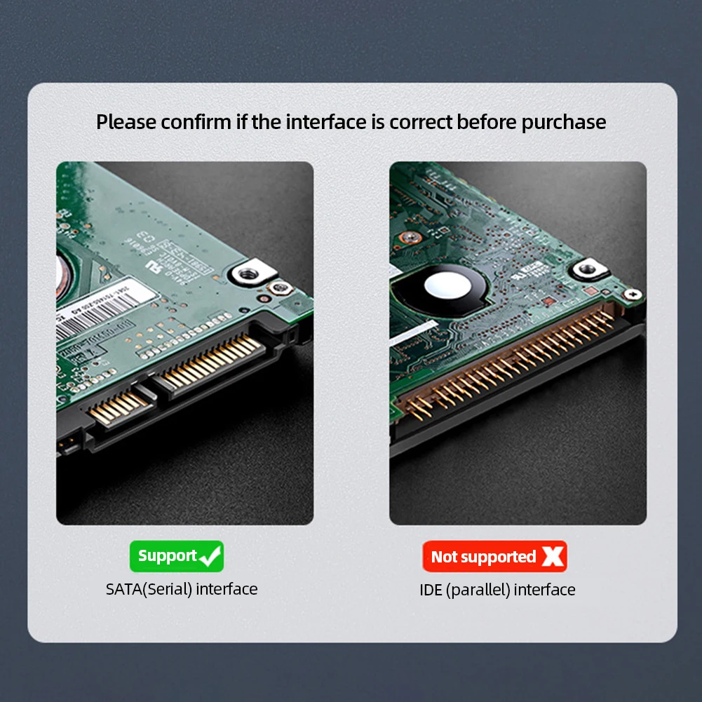 USB 3.0 To SATA 3 SSD Case HDD Enclosure External SDD Enclosure for 2.5 Inch 7mm 9mm SSD SATA