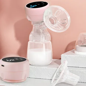 Electric Breast Pump Intelligent Integrated High Suction Breast Pump Breast Milk Postpartum Fortable Painless USB Rechargeable