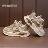 Brand Design Kids Sneakers 2023 Spring New Thick Sole Mesh Tennis Boys Soft Sport Shoes Toddler Girl Casual Hook & Loop Footwear 1