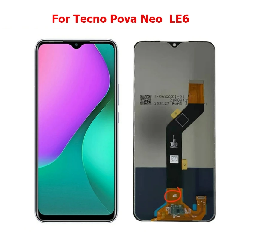 

For Tecno Pova Neo Le6 LCD Display Touch Screen Digitizer Assembly Repair Parts
