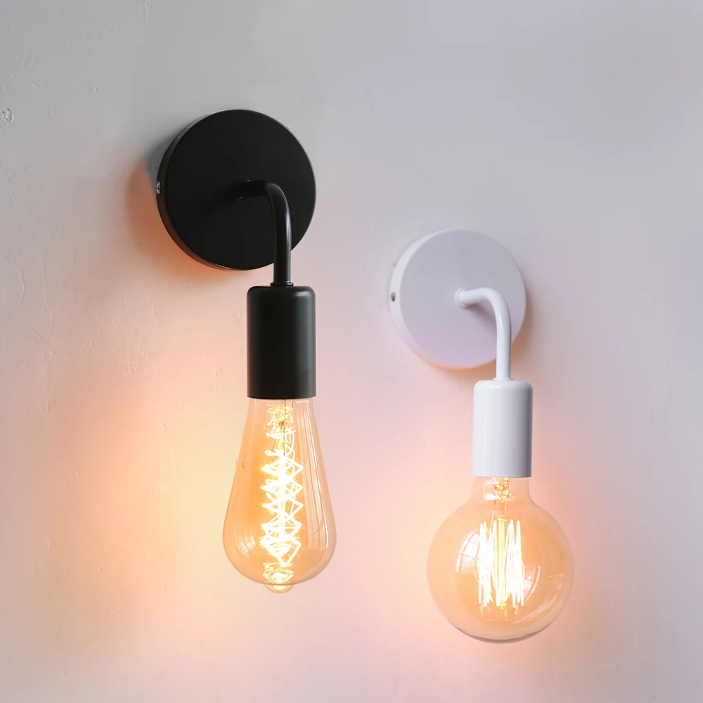 Wall Light Retro Wood Wall Lamp E27 220V 110V Vintage Sconce Wall Light Fixture Bedside Retro Lamp Indoor Home Decor Bedroom Lights