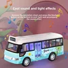 School Bus with Sound and Light Children Toys Cars Plastic Little Cars City Bus Friction Powered Cars Play Toys Gift for Kids 2