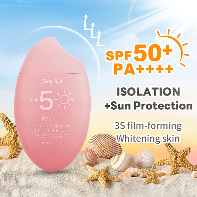 Body Sunscreen SPF 50 Light Thin Refreshing Sunscreen Protector Solar Sun Protection Cream For Korean Women Face facial sunscreen sunscreen cream