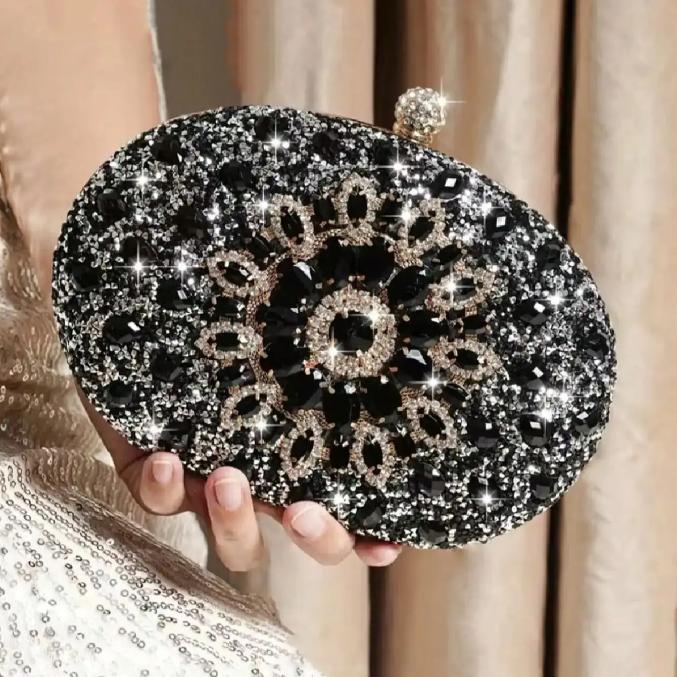 Luxury Crystal Clutch Evening Bag for Women Wedding Party