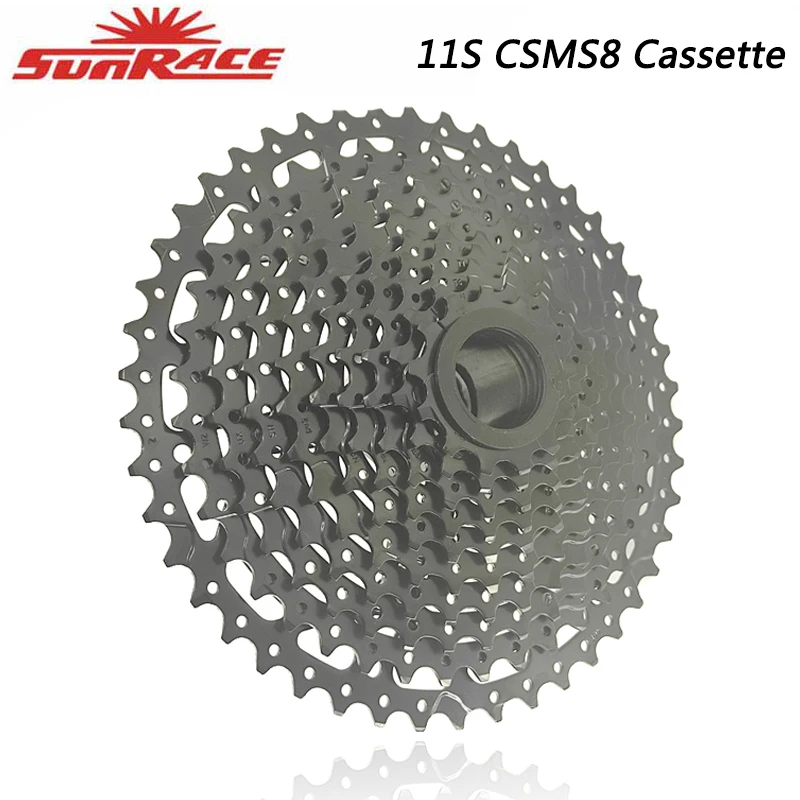 

SUNRACE CSMS8 11 Speed Freewheel 46T Black Cassette Sprocket for MTB Bike 11V HG Flywheel for Shimano SRAM Bike Parts