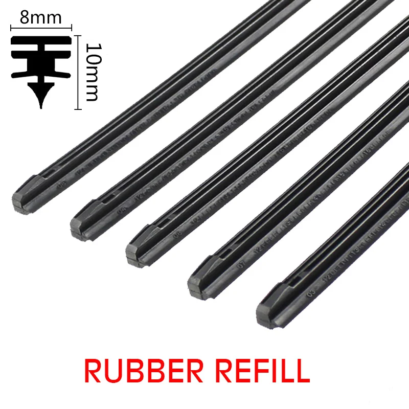 Premium KAWOO Rubber/Silicon Wiper Blade Refill Strip - 1 Piece Accessory