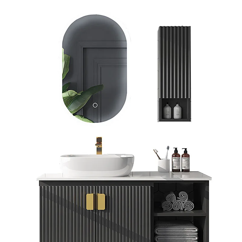 

wall mounted pvc bathroom wash basin cabinet modern bathroom vanity cabinet