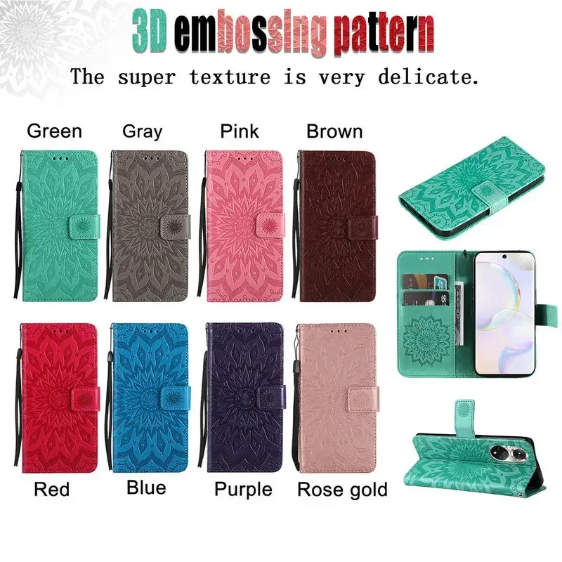 Luxury Leather Flip Wallet Phone Case Cover - Premium Edition