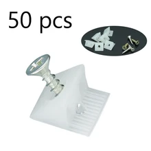

50Pack Furniture Chest Drawer Bottom Sagging Repair Fix Mend Furniture Mending Wedges Corner Brackets Screw Kit