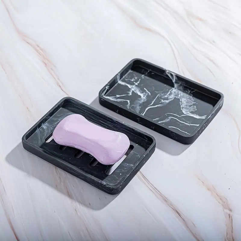 

Поднос для мыла и душа, экономичная пенопластовая коробка для ванной и душа, мраморный сушильный портативный держатель для мыла из смолы