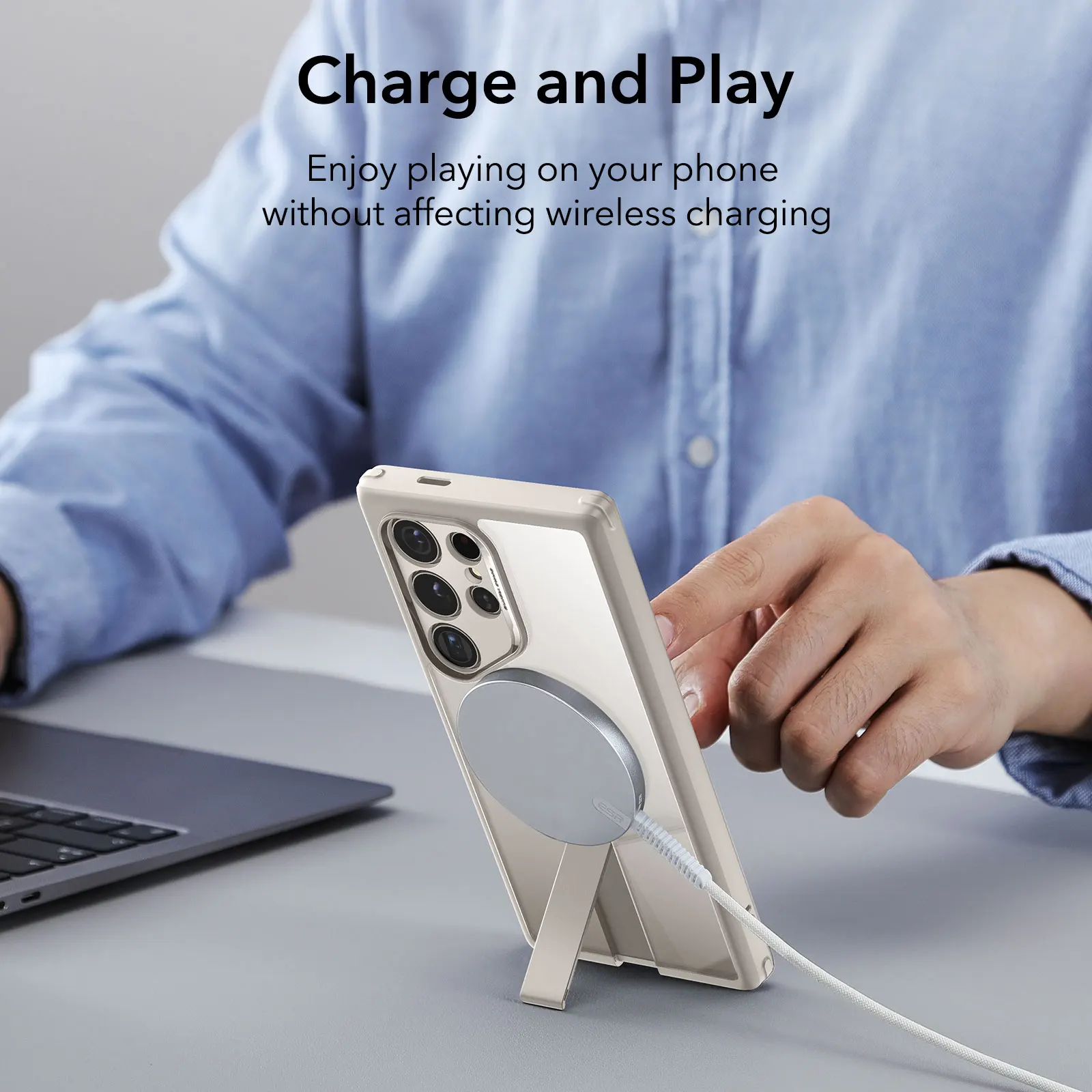ESR for Galaxy S24 Ultra Case with Kickstand for Galaxy S24 Ultra MagSafe Case Supports 3 3 Stand Modes Shockproof case