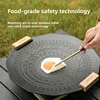1PCS Hexagram Grill Pan Portable Outdoor Non-Stick Barbecue Cookware for Camping Picnic Smokeless Aluminum Alloy Skillet
