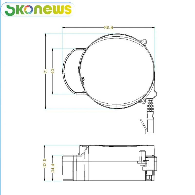 Customized Data Transmission Pull Reel Signal Line Recoiler Automatic Take-Up Box Electronic Transmission Retractable Pull Box
