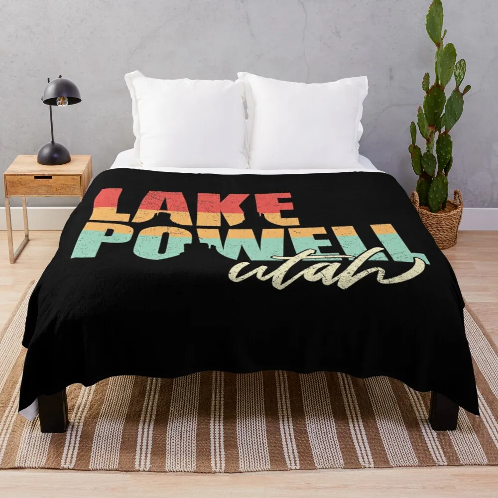 

Lake Powell Throw Blanket Luxury Brand Blanket Knitted Blanket Loose Blanket Retro Blankets