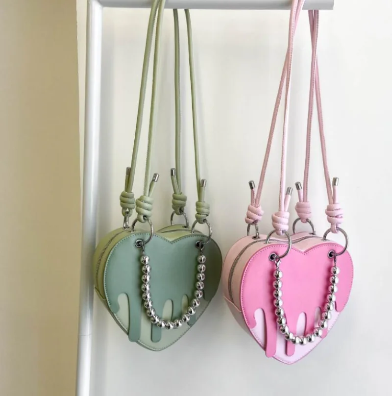 Heart-shaped Purses and Handbags for Women Designer Girls Shoulder