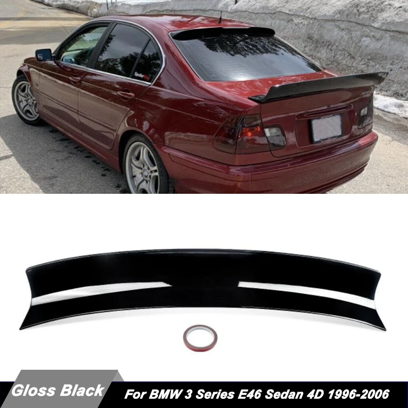 Rear JDM Boot Trunk Ducktail Spoiler Wing For 1999-2006 BMW E46 323i ...