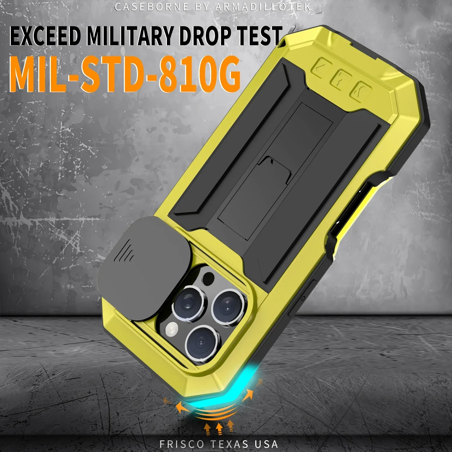 Ultimate Armor Metal Phone Case with Built-in Kickstand and Shockproof Protection