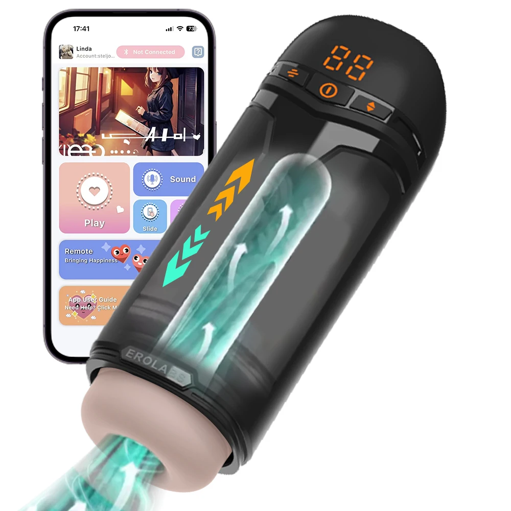 5 in 1 Male Electric Masturbation Cup App Control Telescopic Real Oral Vagina Sucking Blowjob Machine Sex Toys For Men Adult male masturbator male masturbator cup male masturbation aid