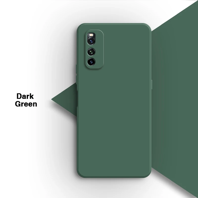 Liquid Silicone Soft Solid Color Phone Case - Original Shell Back Cover