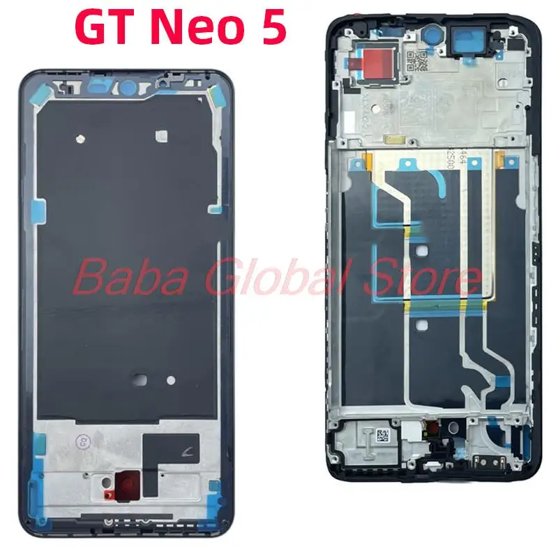 Realme GT Neo 5 용 LCD 디스플레이 스크린 프레임, 터치 패널, 전면..