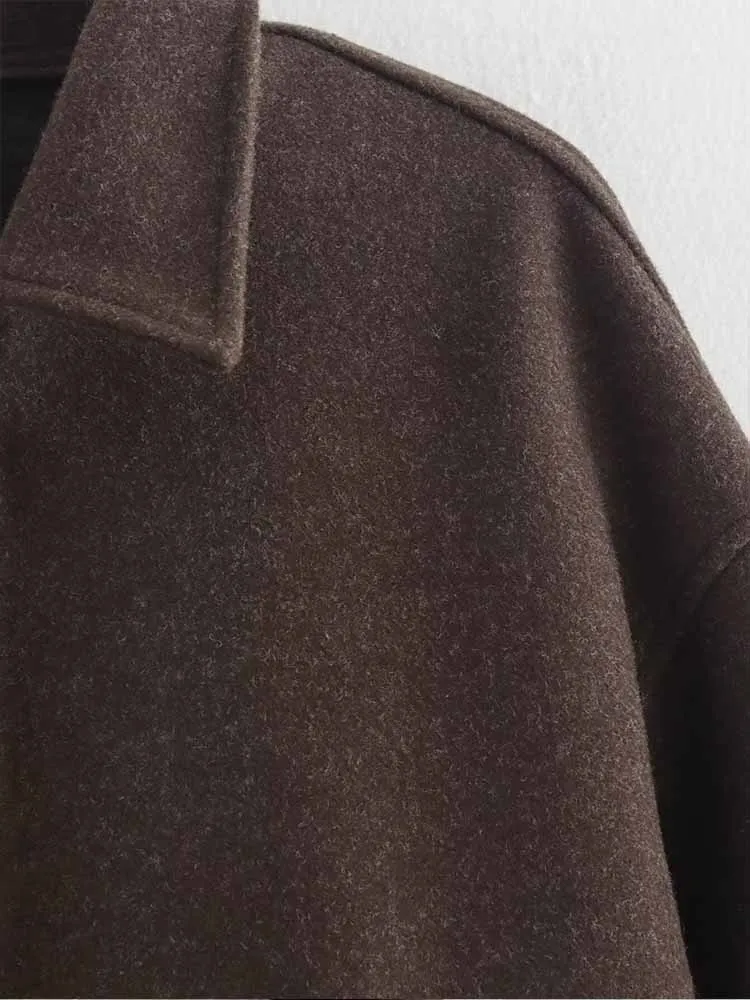 Women’s Woolen Lapel Jacket 4