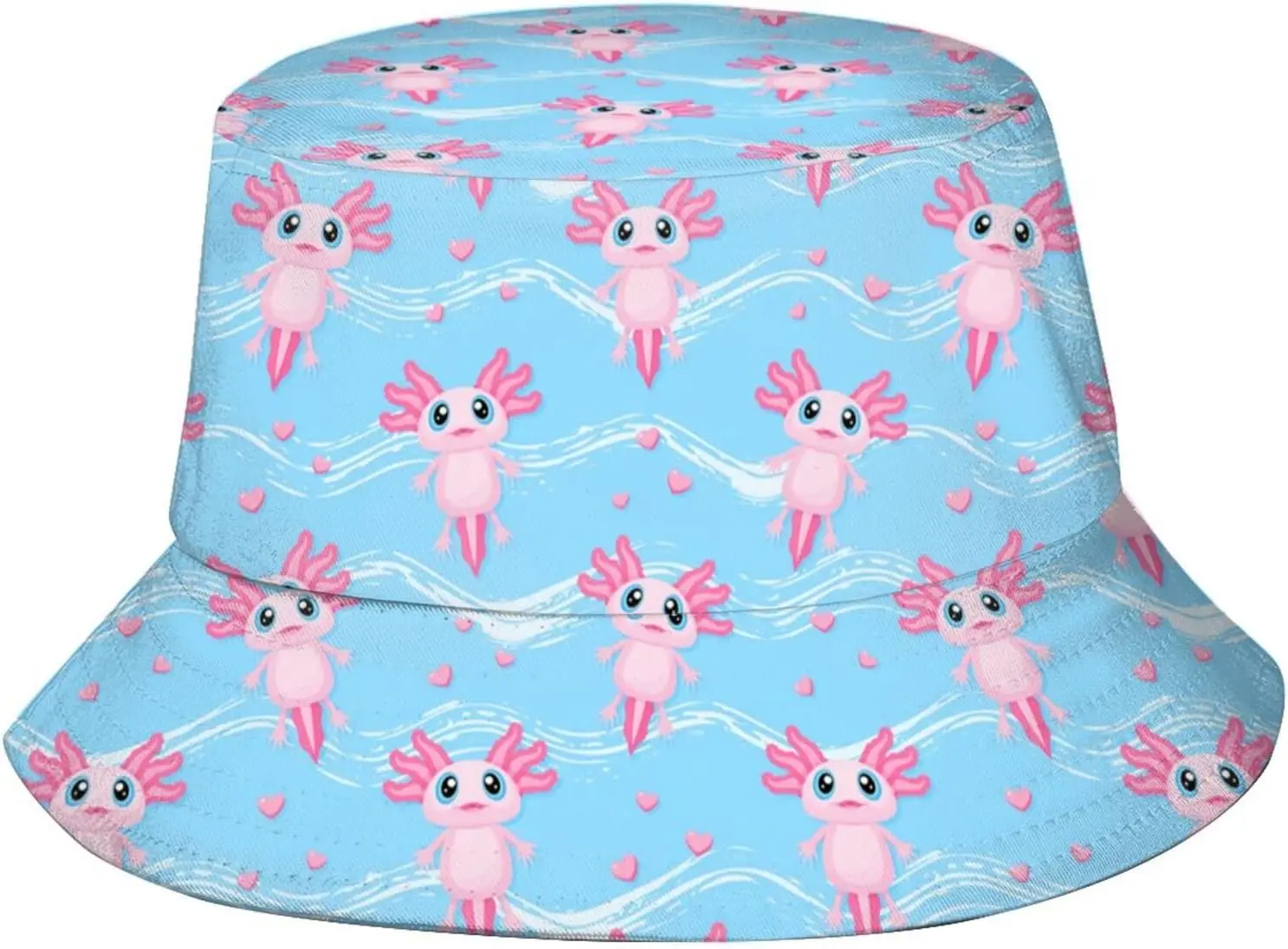 Cute Cartoon Hat for Women Men,Bucket Hats Summer Fisherman Cap Travel Beach Hat Packable Sun for Adults Teens