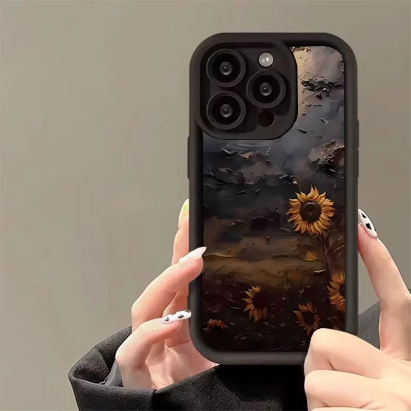 Sunflower Pattern Soft Phone Case Cover
