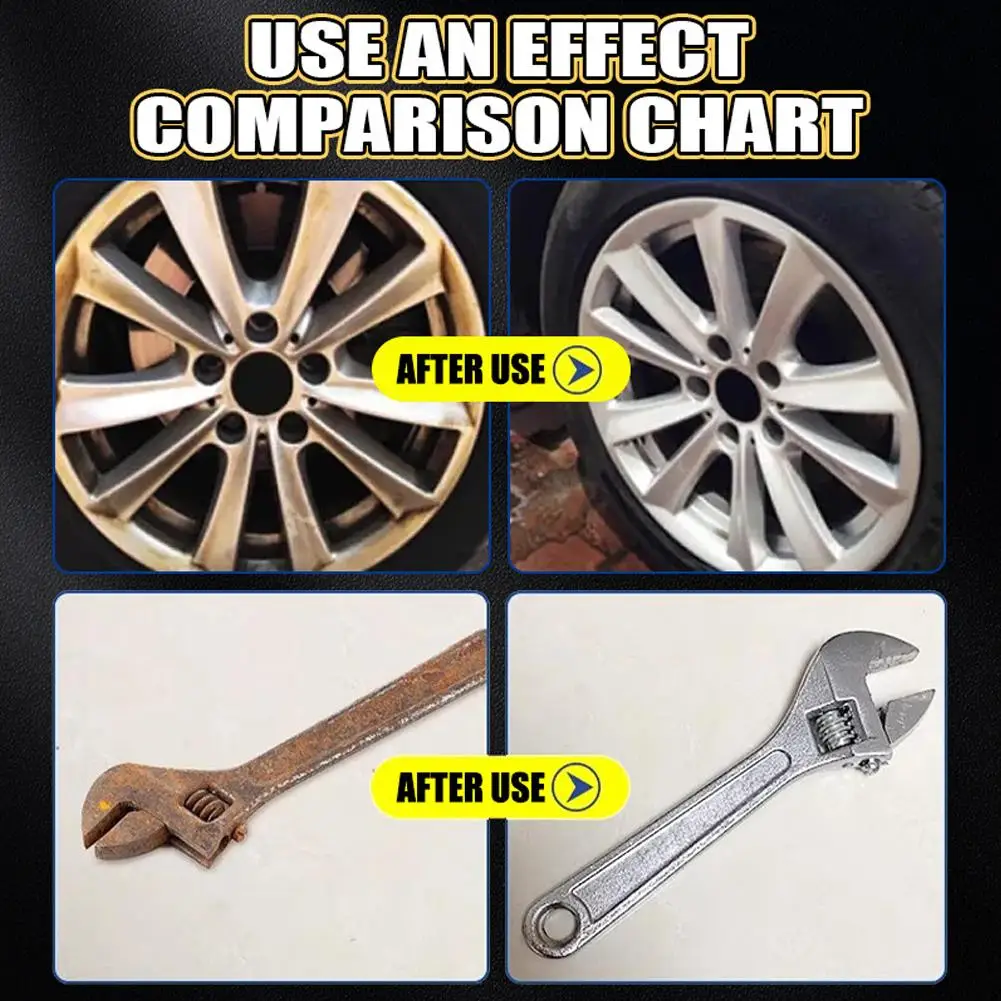 1/2PCS 120ml Car Super Rust Remover Spray Maintenance Iron Powder Cleaning Multi Purpose Metal Surface Paint Cleaner NEW