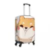 Kawaii Anime Shiba Inu Suitcase Cover cute manga aesthetic Practical Travel Protection Luggage Accesories Holiday 3