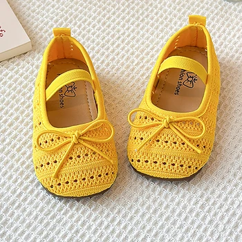 Sandali estivi per ragazze Scarpe da principessa con tacco basso Sandali da ragazza leggeri antiscivolo Esegui scarpe da ballo per ragazze 1