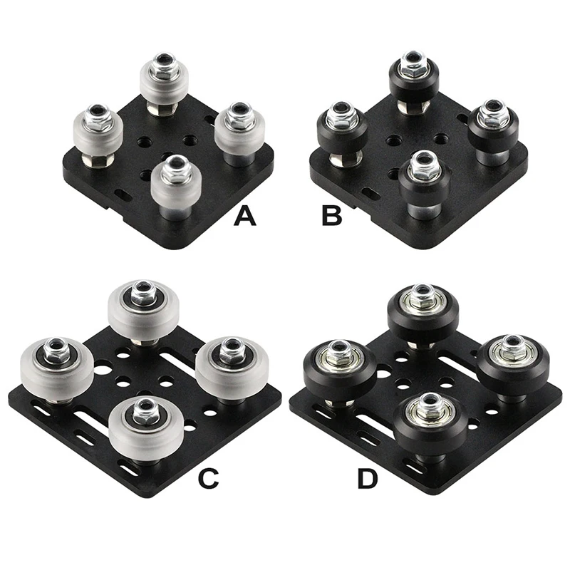 Kit Roulements POM Pour Rail Aluminium 2040 - Montage Gantry CNC | Glissières Linéaires Précises | Compatible Imprimante 3D DIY