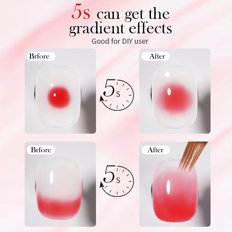 본 프리티 15ml 가을 네일 블로섬 젤 스프레딩 이펙트 워터컬러 플라워 젤 네일 아트 매니큐어 페디큐어용 간편 적용