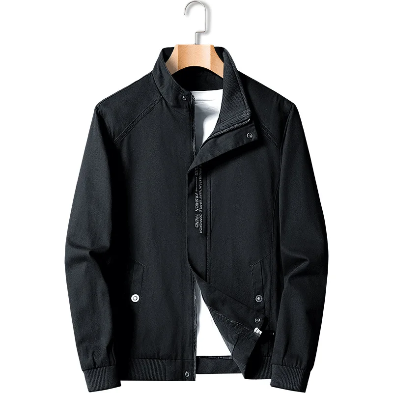 

Men's casual baseball collar thin loose jacket