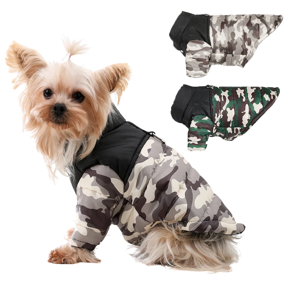 Veste Imperméable Camouflage pour Petit Chien - 2025 - Doglovedesign : Vêtement et accessoires pour chiens