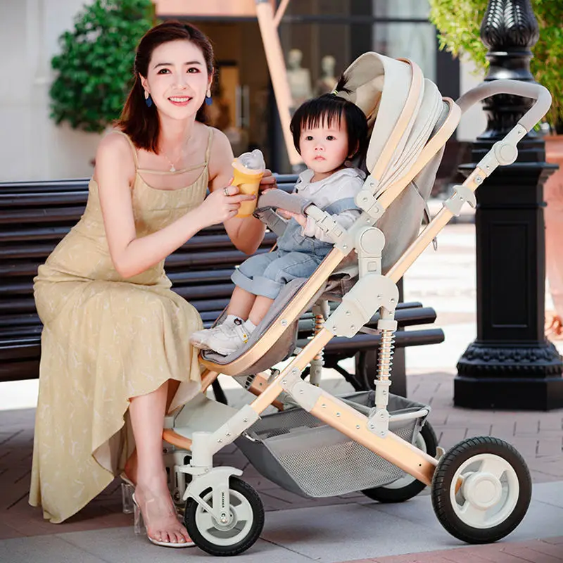 New baby stroller,Stylish Portable Stroller,Luxury Baby stroller Baby carriage High landscape,Portable travel pram newborn
