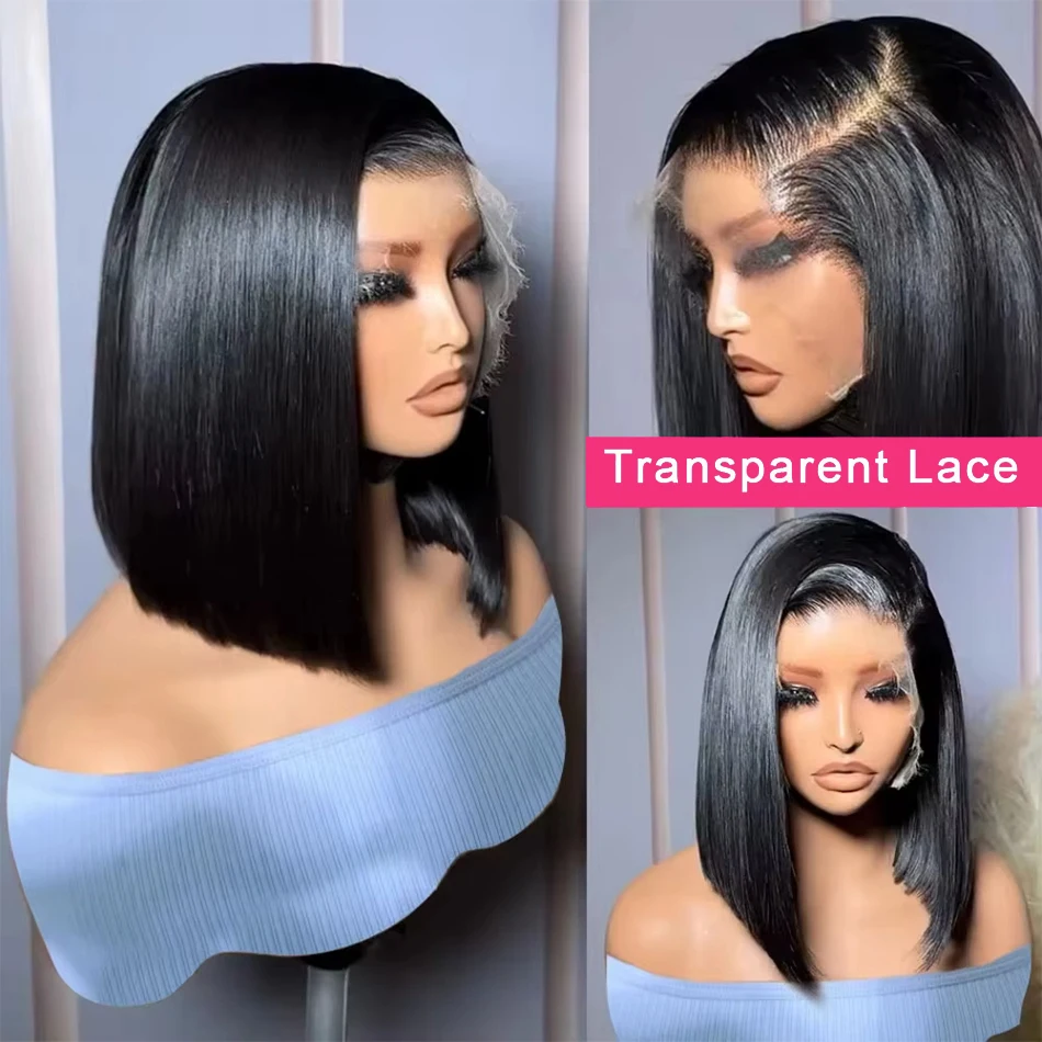 Close view of wig construction and lace details