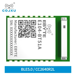 E104-BT51A CC2640R2L 2400-2483,5 МГц 5 дБм 50 м Диапазон 3,3 В BLE5.0 керамическая антенна UART BLE модуль