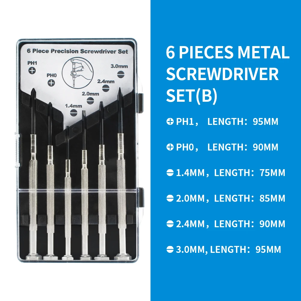 精密ドライバーセット耐食性防錆耐久性機器修理ツールセット時計メガネ