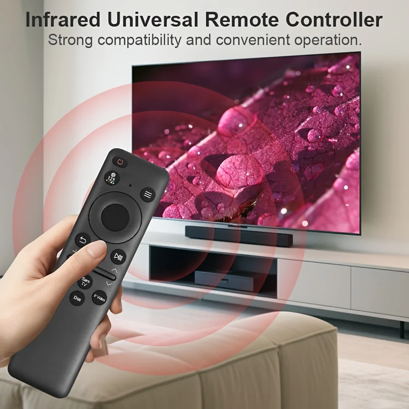 삼성 TV 리모컨 BN59-01432A에 적합, 크리스탈 UHD, 네오 QLED 호환, 비충전식, 음성 기능 없음