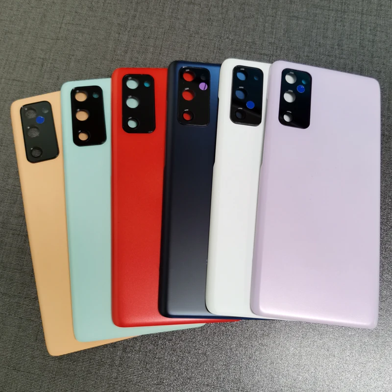 Задняя крышка батарейного отсека для Samsung Galaxy S20FE S20 FE, сменная Крышка корпуса с объективом камеры для Galaxy S20fe G780F