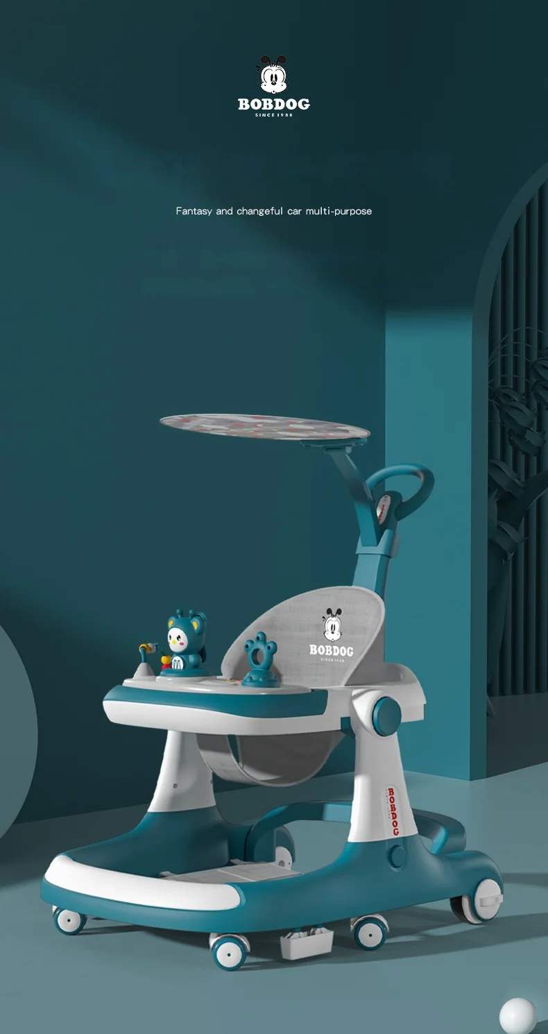 Multi-Functional Anti-Flip Baby Stroller Baby Walker Can Sit And Push Starting Car