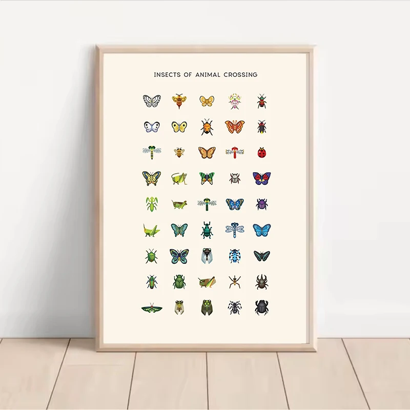 Vibrant Butterflies & Insects Canvas Art - Nature-Inspired Home Decor
