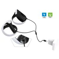 VR Magnetic Charging Cable For PS VR2 Controller Fast Charger Line 2 In 1 USB To Type C Elbow Cables for  PS5/PSVR2 Accessories - Image 4