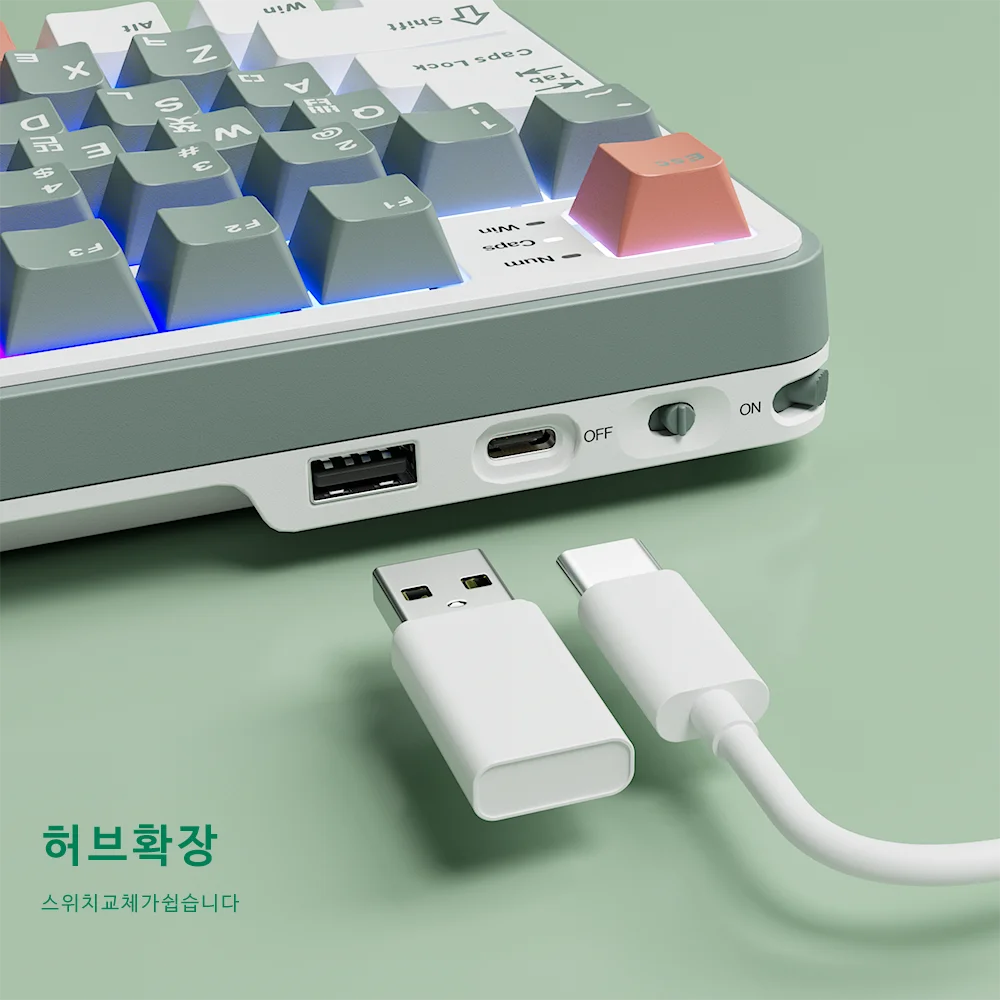 Rk Royal Kludge S98 Korean Mechanical Keyboard Top-Mounted Tft Screen ...